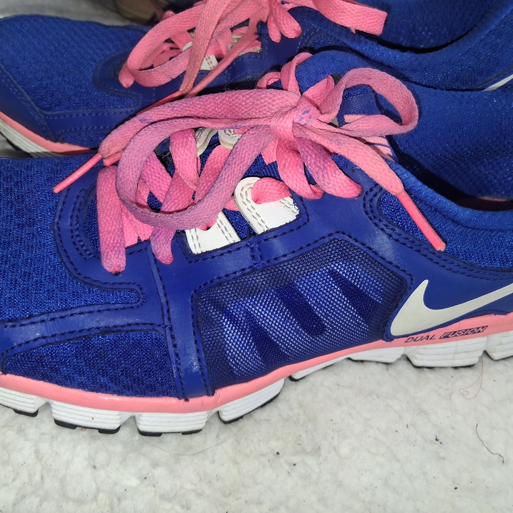Nike Blue and Pink Running Shoes